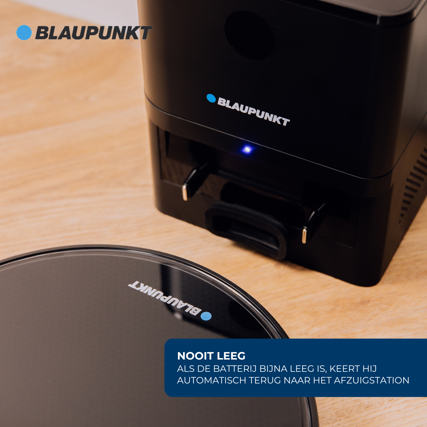 Blaupunkt Bluebot XBOOST 2+ Roboter-Staubsauger - Entleert sich automatisch